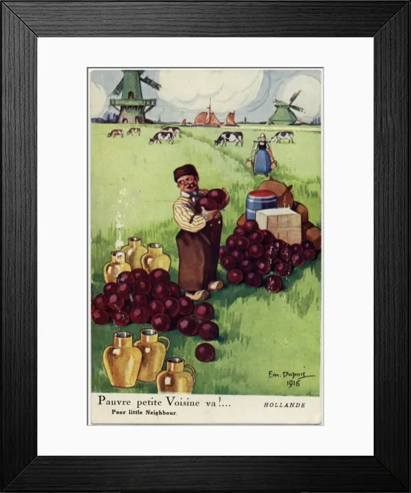 Framed Print : The Netherlands experienced no shortage during WW1