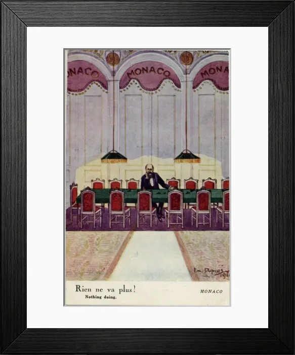 Framed Print : Monaco Casino - Nothing Doing / No More Framed Print : Monaco Casino - Nothing Doing / No More