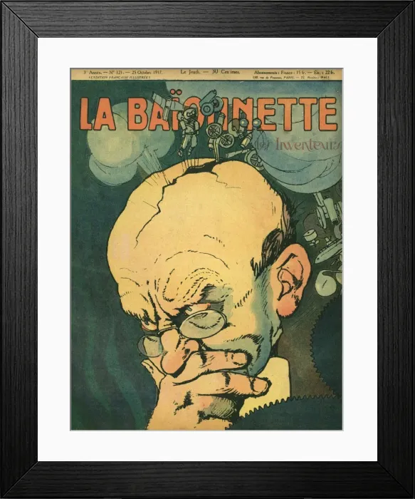 Framed Print : Front cover, La Baionnette, WW1 Framed Print : Front cover, La Baionnette, WW1