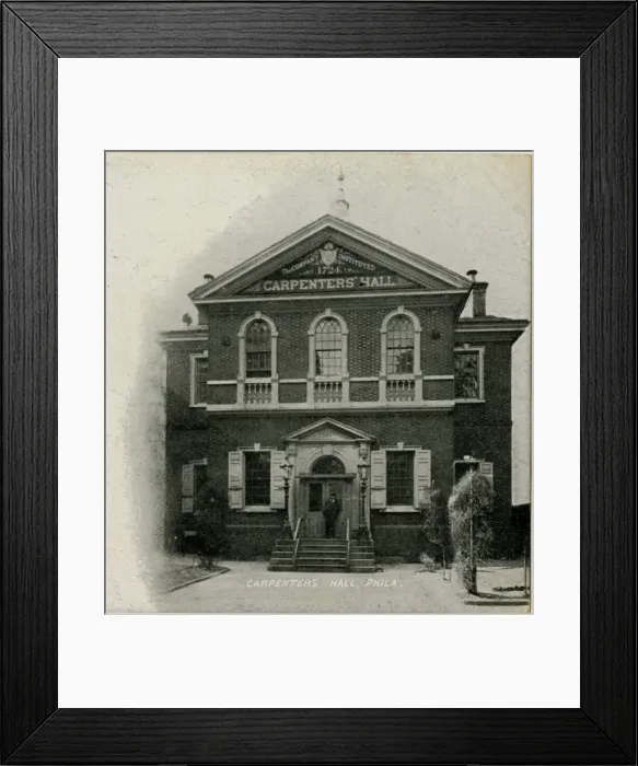 Framed Print : Carpenters Hall - Philadelphia, Pennsylvania on Chestnut St Framed Print : Carpenters Hall - Philadelphia, Pennsylvania on Chestnut St