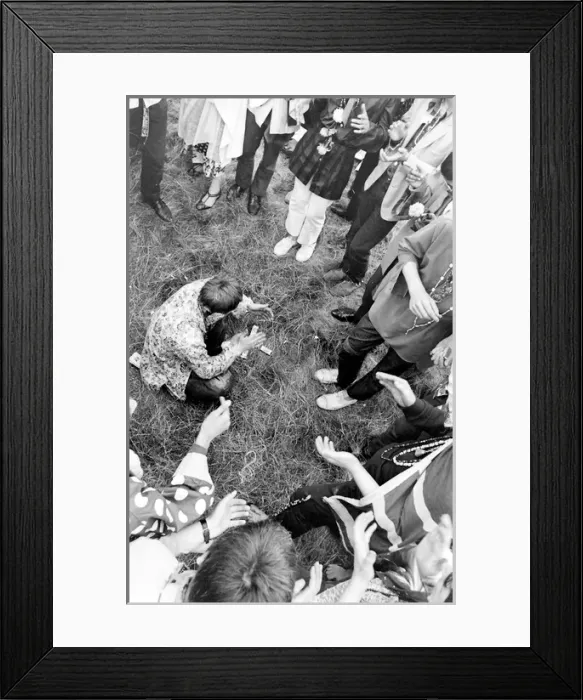 Framed Print : Flower Power and Hippies at Woburn Park Framed Print : Flower Power and Hippies at Woburn Park