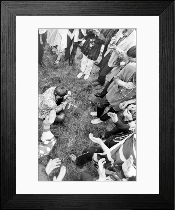 Framed Print : Flower Power and Hippies at Woburn Park Framed Print : Flower Power and Hippies at Woburn Park