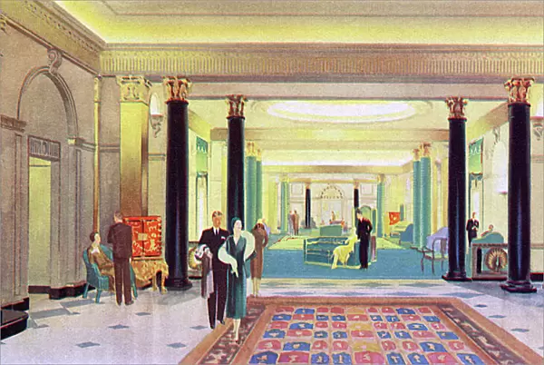 Main entrance to the lounge, newly opened Dorchester Hotel