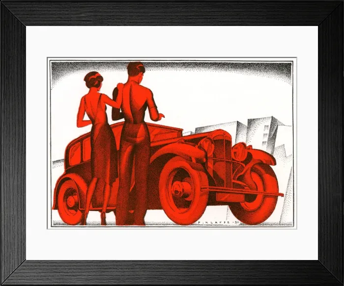 Framed Print : Hillman Wizard car illustration Framed Print : Hillman Wizard car illustration