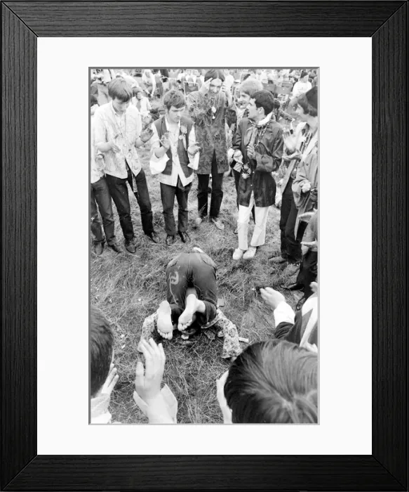 Framed Print : Flower Power and Hippies at Woburn Park Framed Print : Flower Power and Hippies at Woburn Park
