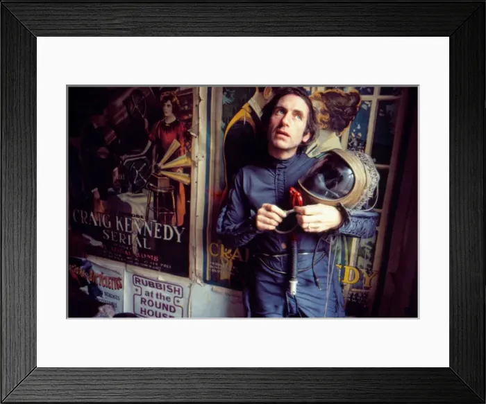 Framed Print : Bruce Lacey, performance artist Framed Print : Bruce Lacey, performance artist