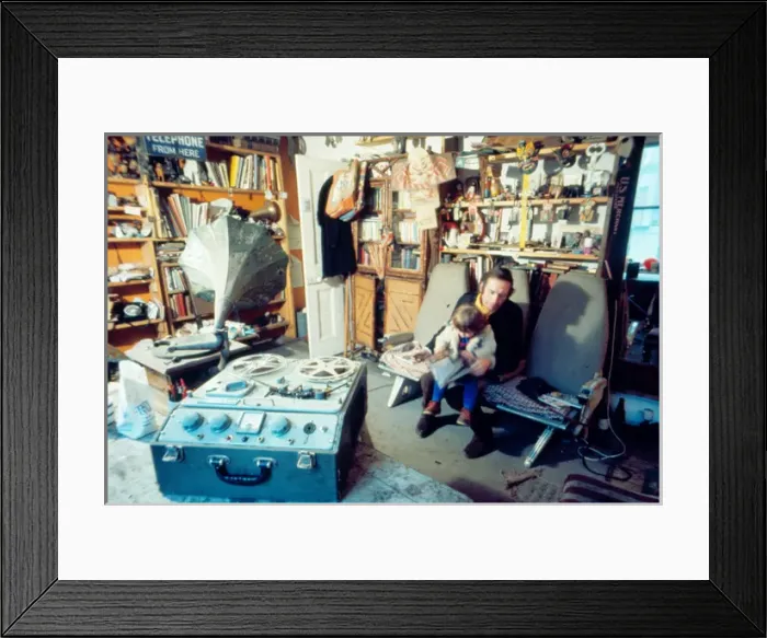 Framed Print : Bruce Lacey, performance artist Framed Print : Bruce Lacey, performance artist