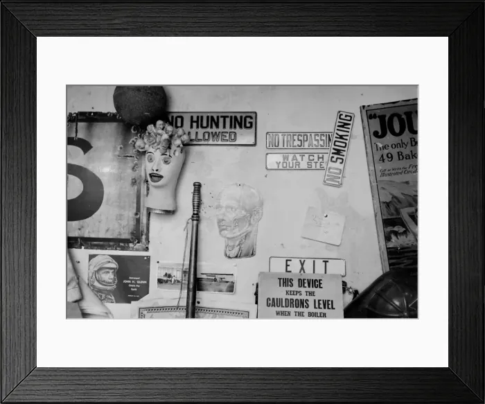 Framed Print : Bruce Lacey, performance artist Framed Print : Bruce Lacey, performance artist
