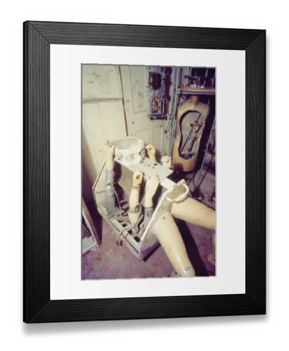 Framed Print : Bruce Lacey, performance artist Framed Print : Bruce Lacey, performance artist