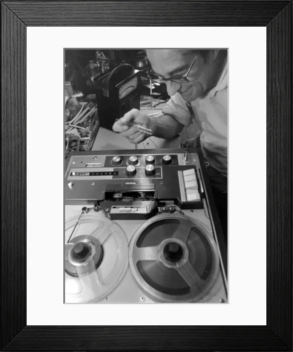 Framed Print : Ken Achurch with spying equipment Framed Print : Ken Achurch with spying equipment