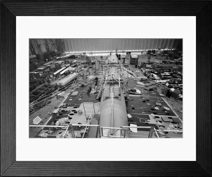 Framed Print : Concorde under construction, Bristol Framed Print : Concorde under construction, Bristol