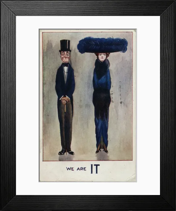 Framed Print : We are IT - a (slightly unlikely) couple of fashionistas Framed Print : We are IT - a (slightly unlikely) couple of fashionistas