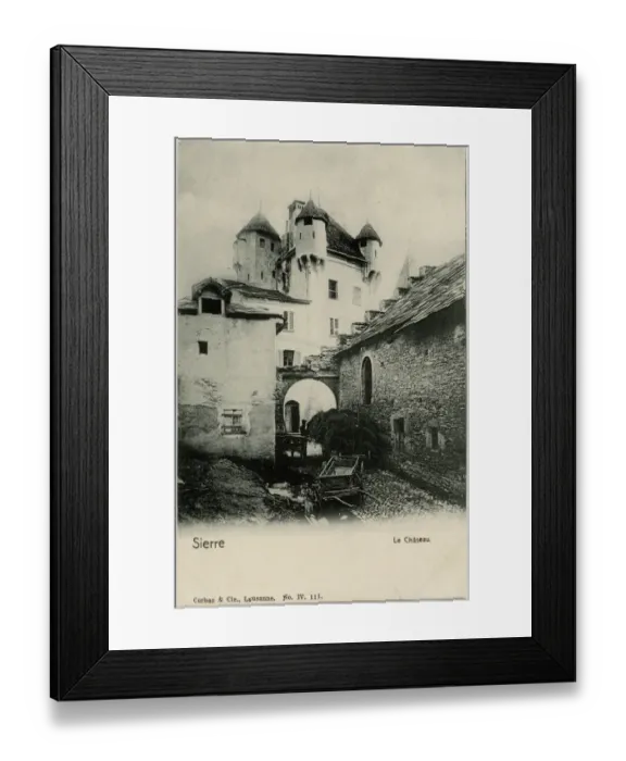 Framed Print : Chateau des Vidomnes - Sierre, Switzerland Framed Print : Chateau des Vidomnes - Sierre, Switzerland