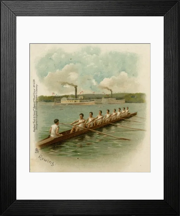 Framed Print : US Rowing Eight on the Mississippi River Framed Print : US Rowing Eight on the Mississippi River