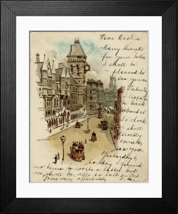 Framed Print : The Law Courts, London Framed Print : The Law Courts, London