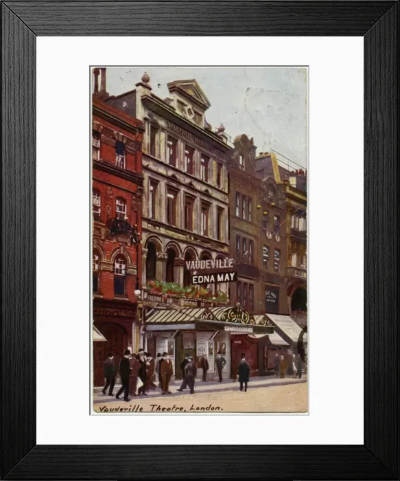 Framed Print : Vaudeville Theatre, The Strand, London Framed Print : Vaudeville Theatre, The Strand, London