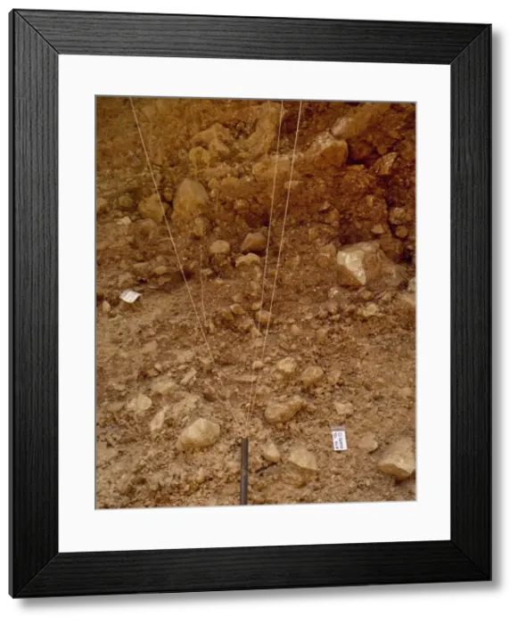 Framed Print : Archaeological Site of Atapuerca. Trinchera del Ferrocarril Framed Print : Archaeological Site of Atapuerca. Trinchera del Ferrocarril