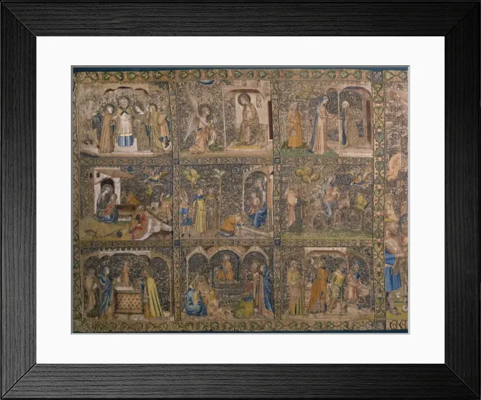 Framed Print : Florentine altar frontal by Geri di Lapo. 14th century. From Framed Print : Florentine altar frontal by Geri di Lapo. 14th century. From