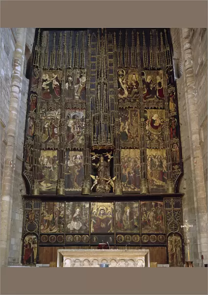 Spain. Tudela. Cathedral. Altarpiece of Assumption (1487-1494