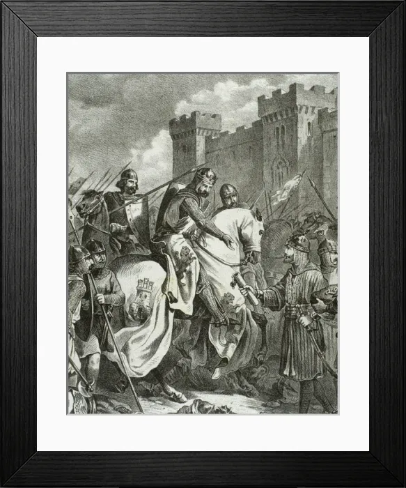 Framed Print : Triumphal entry of Ferdinand III (c. 1201-1252) in Seville a Framed Print : Triumphal entry of Ferdinand III (c. 1201-1252) in Seville a