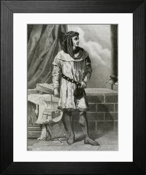 Framed Print : King James II of Aragon (1267-1327). Engraving Framed Print : King James II of Aragon (1267-1327). Engraving