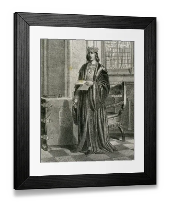 Framed Print : John II of Castile (1405-1454). Engraving Framed Print : John II of Castile (1405-1454). Engraving