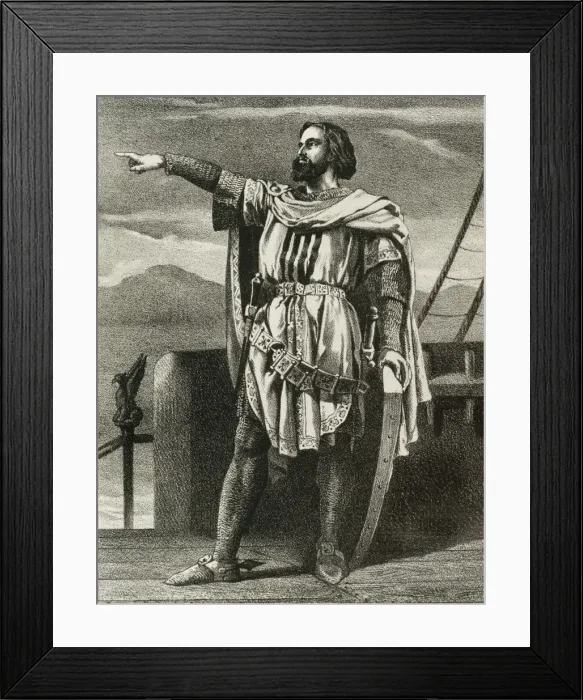 Framed Print : Ramon Berenguer III the Great (1082-1131). Engraving Framed Print : Ramon Berenguer III the Great (1082-1131). Engraving