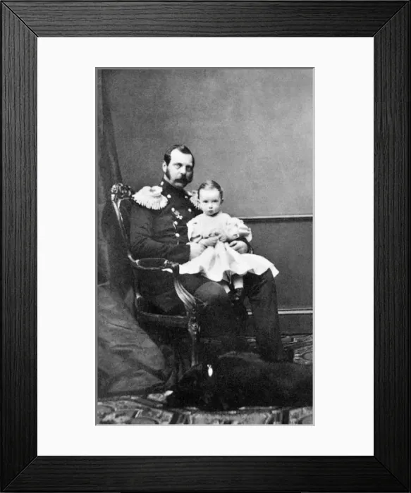 Framed Print : Alexander II with Grand Prince Pavel Framed Print : Alexander II with Grand Prince Pavel