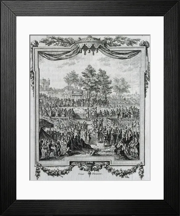 Framed Print : Plenary Court. Engraving, 1848 Framed Print : Plenary Court. Engraving, 1848
