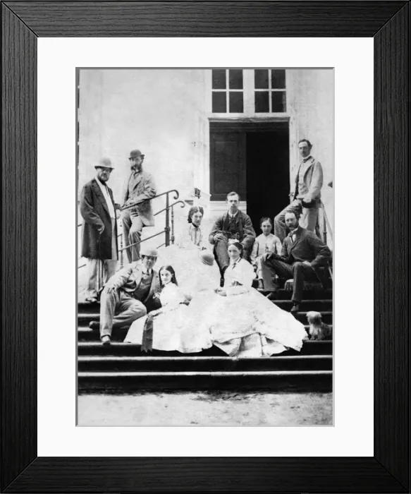 Framed Print : Tsesarevich Nikolai with the Danish royal family Framed Print : Tsesarevich Nikolai with the Danish royal family