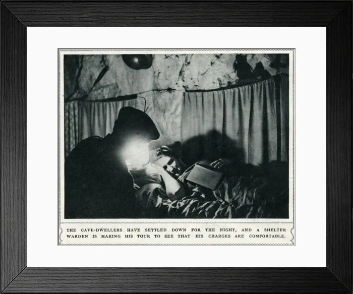 Framed Print : Chislehurst caves during WWII Framed Print : Chislehurst caves during WWII