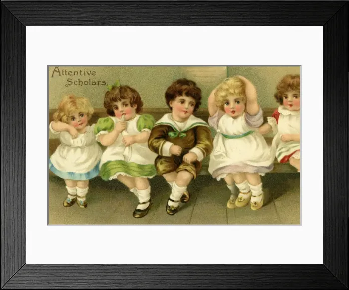 Framed Print : Attentive scholard Framed Print : Attentive scholard