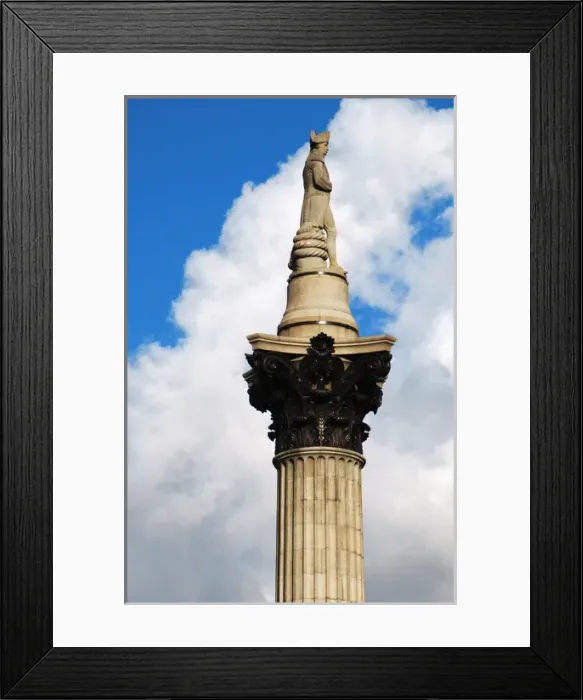 Framed Print : Nelsons Column (1840-1843). Trafalgar Square. London Framed Print : Nelsons Column (1840-1843). Trafalgar Square. London