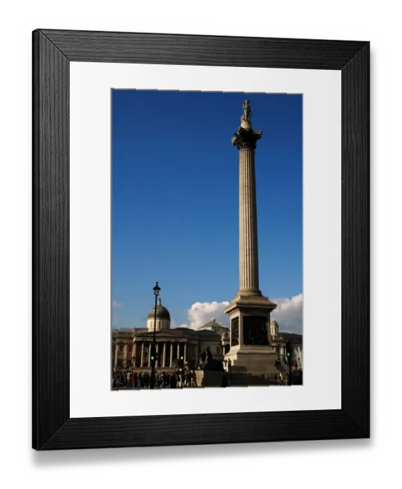 Framed Print : Nelsons Column (1840-1843). Trafalgar Square. London Framed Print : Nelsons Column (1840-1843). Trafalgar Square. London