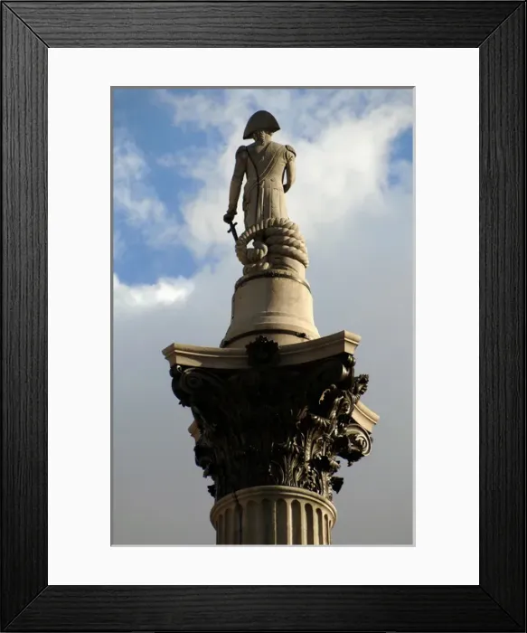 Framed Print : Nelsons Column (1840-1843). Trafalgar Square. London Framed Print : Nelsons Column (1840-1843). Trafalgar Square. London
