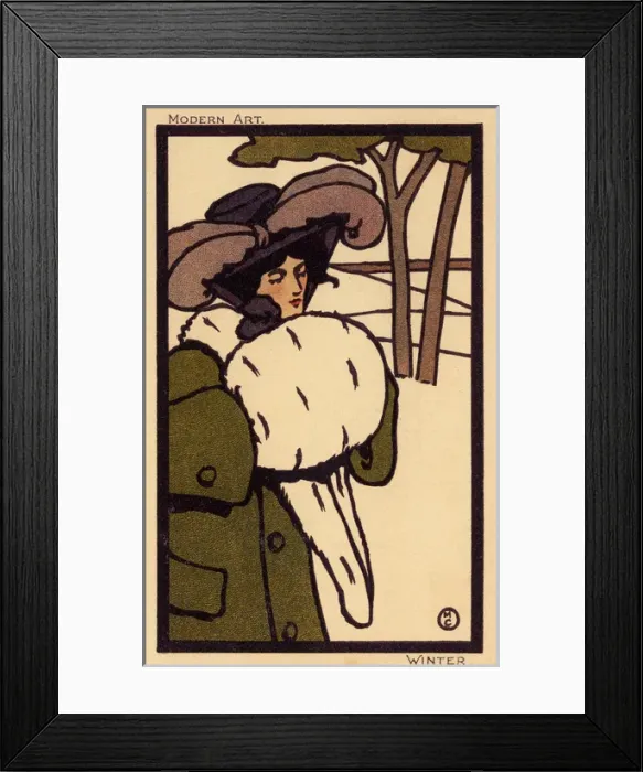 Framed Print : Woman in winter Framed Print : Woman in winter