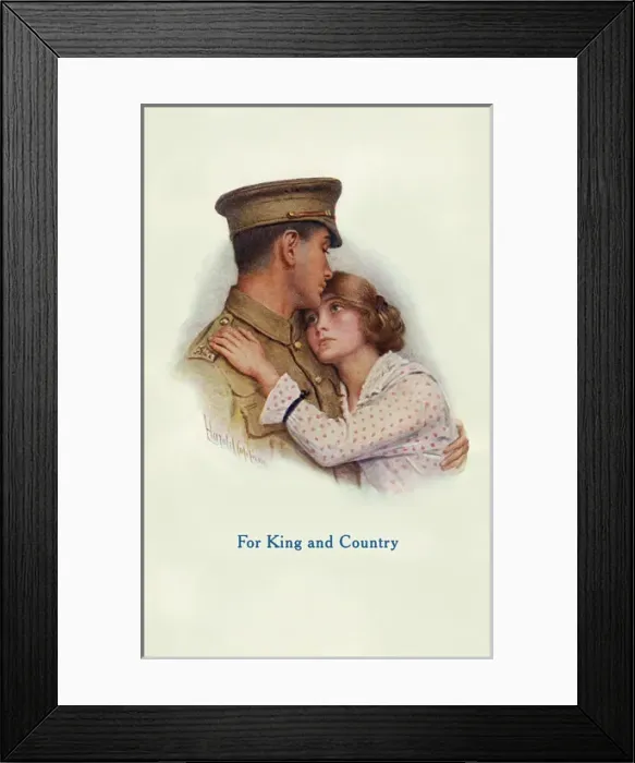 Framed Print : For King & country Framed Print : For King & country