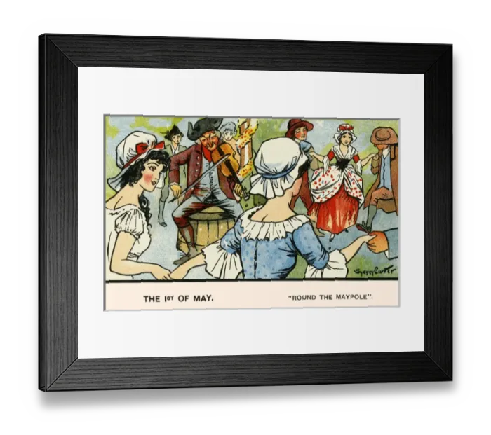 Framed Print : Dancing round the maypole Framed Print : Dancing round the maypole