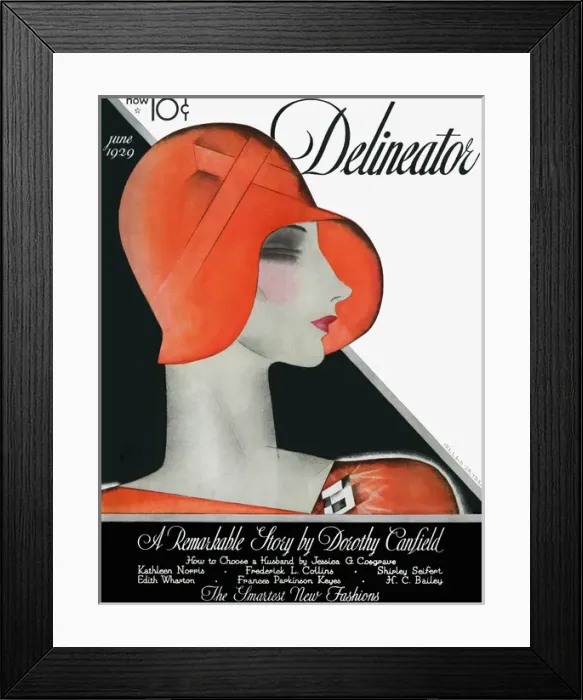 Framed Print : Delineator June 1929 Framed Print : Delineator June 1929