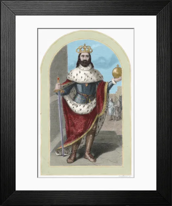 Framed Print : Ferdinand III of Castile (ca. 1198-1252). Colored engraving Framed Print : Ferdinand III of Castile (ca. 1198-1252). Colored engraving