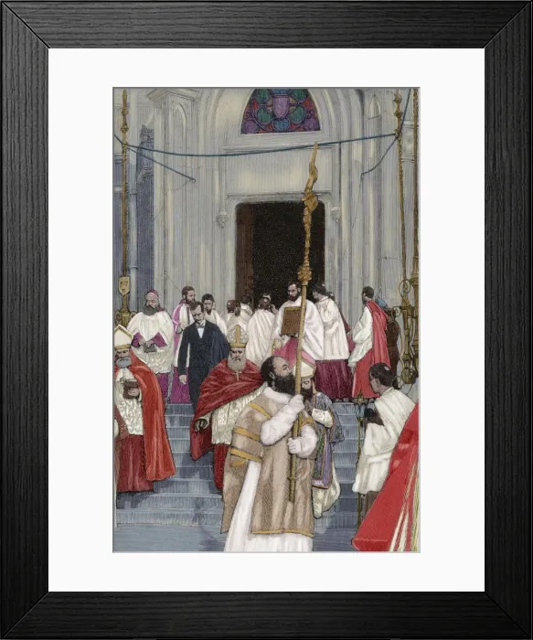 Framed Print : Transportation of the relics of Saint Louis. Cardinal Charle Framed Print : Transportation of the relics of Saint Louis. Cardinal Charle