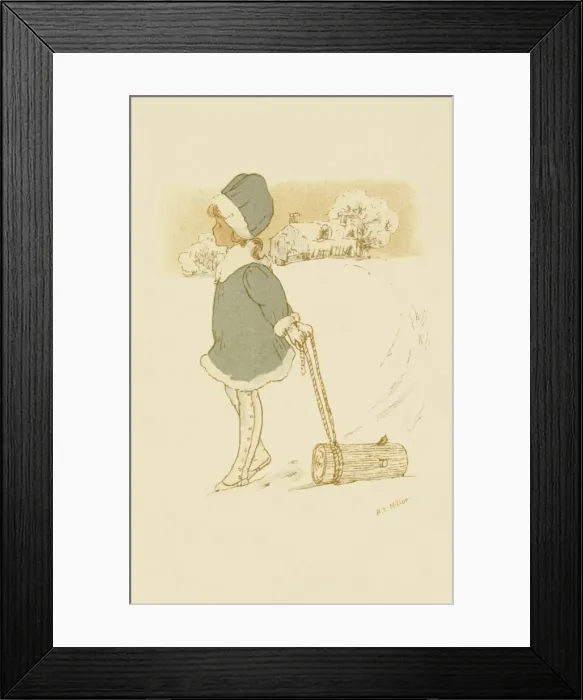 Framed Print : Fashionable Edwardian children Framed Print : Fashionable Edwardian children