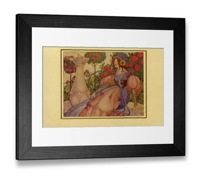 Framed Print : Beautiful medaeval lady Framed Print : Beautiful medaeval lady