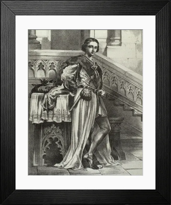 Framed Print : King Alfonso IV the Kind (1299-1336). Engraving Framed Print : King Alfonso IV the Kind (1299-1336). Engraving