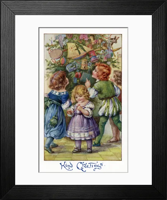 Framed Print : Dancing around the Xmas tree Framed Print : Dancing around the Xmas tree