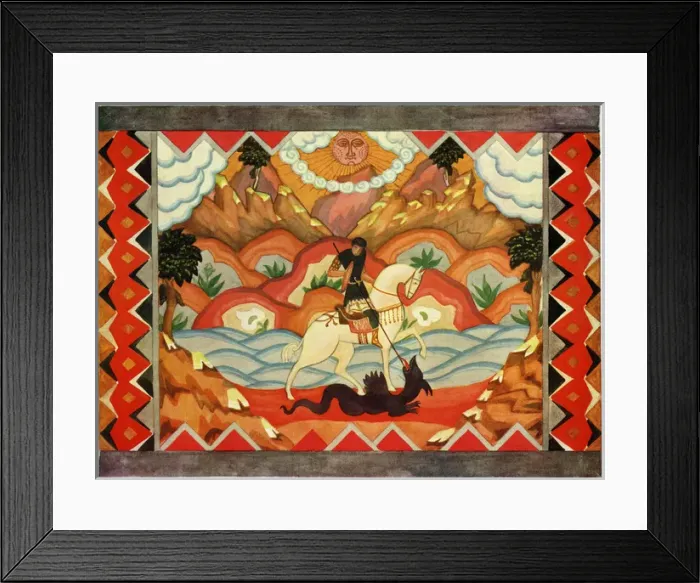 Framed Print : St George and the dragon Framed Print : St George and the dragon