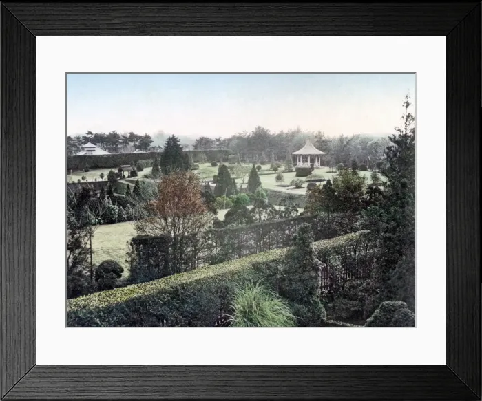Framed Print : Thre Bluff Gardens, Yokohama, circa 1880s