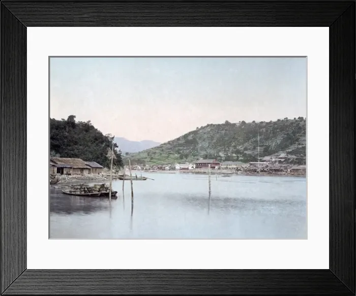 Framed Print : Inland sea, Onomichi, Japan, circa 1880s Framed Print : Inland sea, Onomichi, Japan, circa 1880s