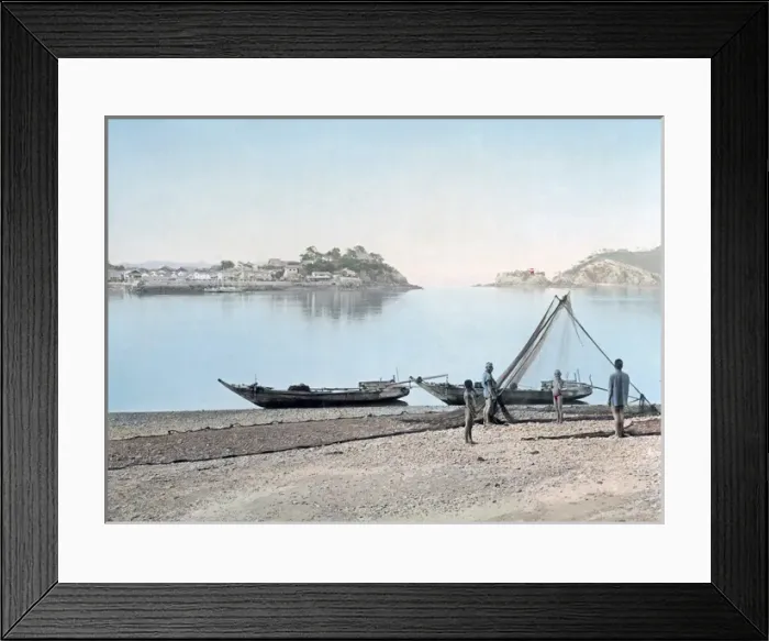 Framed Print : Seto Inland Sea, Onomichi, Japan, circa 1880s Framed Print : Seto Inland Sea, Onomichi, Japan, circa 1880s