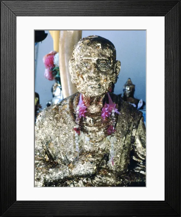 Framed Print : Statue in a temple, Thailand Framed Print : Statue in a temple, Thailand